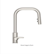 Load image into Gallery viewer, Pfister Zanna Pull Down Sprayer Kitchen Faucet Stainless Steel Deckplate Soap Dispenser
