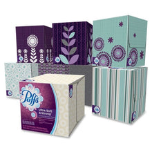 Load image into Gallery viewer, Puffs Ultra Soft Facial Tissues Case 24 Cube Box of 56 2-Ply PGC35038
