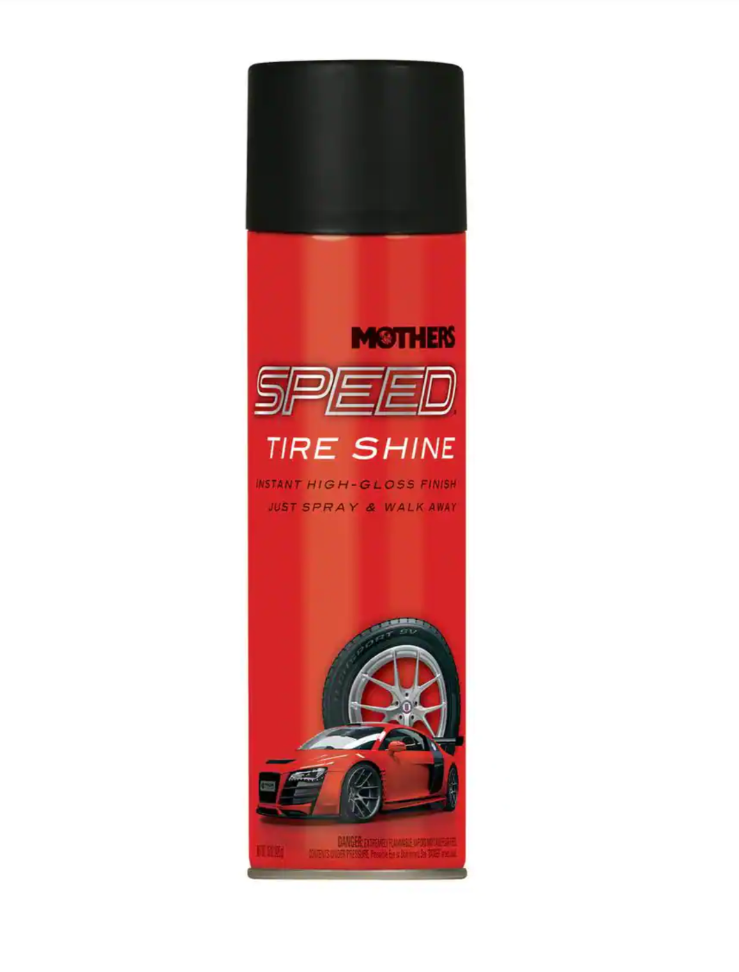 MOTHERS Lot of 4x Speed Tire Shine Aerosol Spray 15oz Can Auto Car Detail New