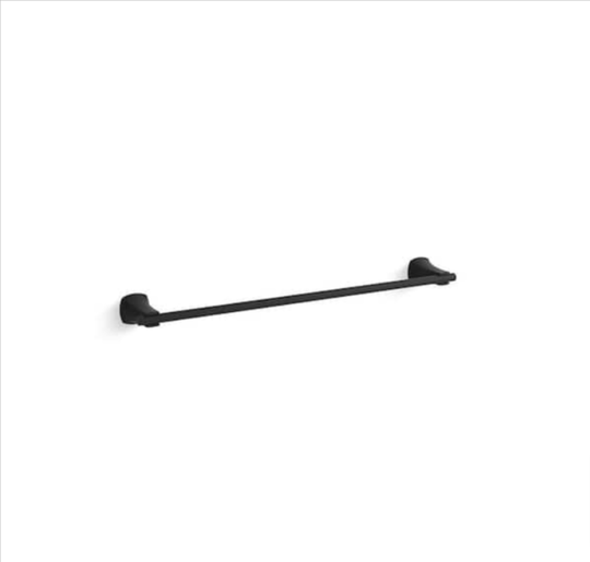 Kohler 24" Rubicon Towel Bar Rack Matte Black 1005 - 271 - 469 Bathroom 2' - resaled - Kohler - 885612816641