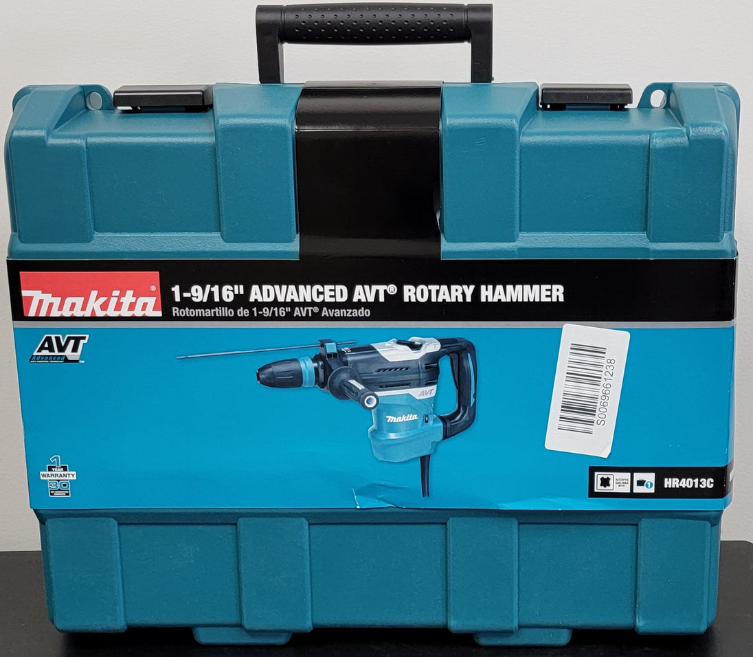 Makita 11 Amp 1 - 9/16 in Corded SDS - MAX AVT Rotary Hammer Drill HR4013C Conrete Masonry Hard Case - resaled - Makita - 088381651325